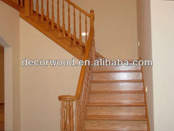 Best price solid wooden spiral staircase solid stair tread