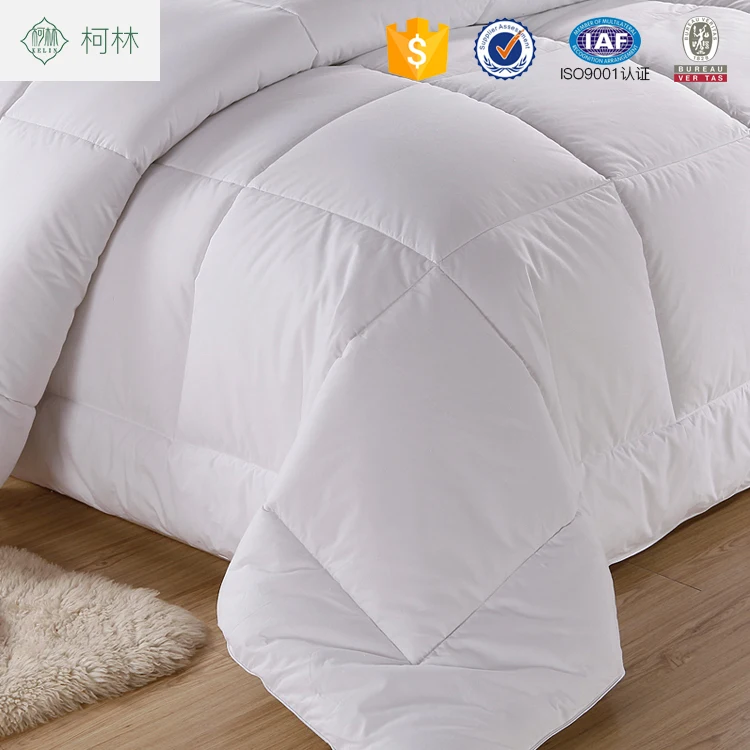 Fluffy warm soft hypoallergenic duck goose down feather filling quilt