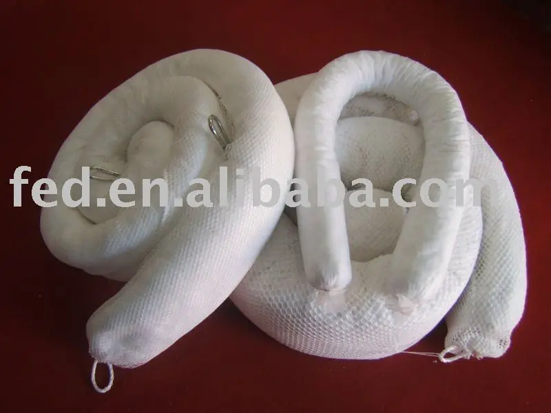 100% PP absorb oil booms ISO9001:2008