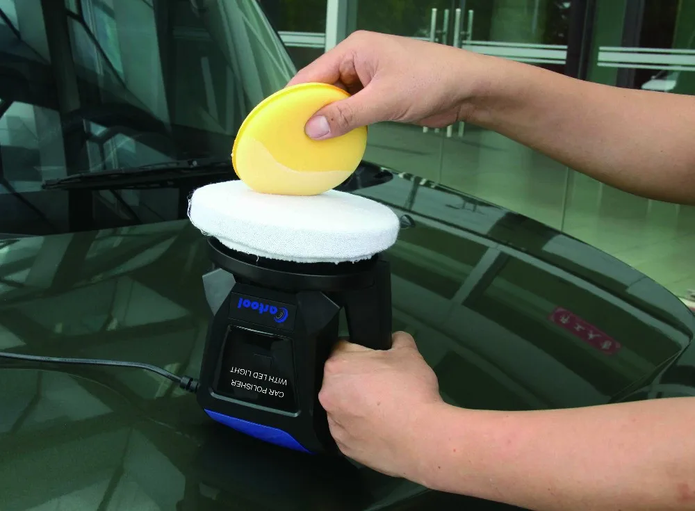 12V dual action electric car polisher with LED