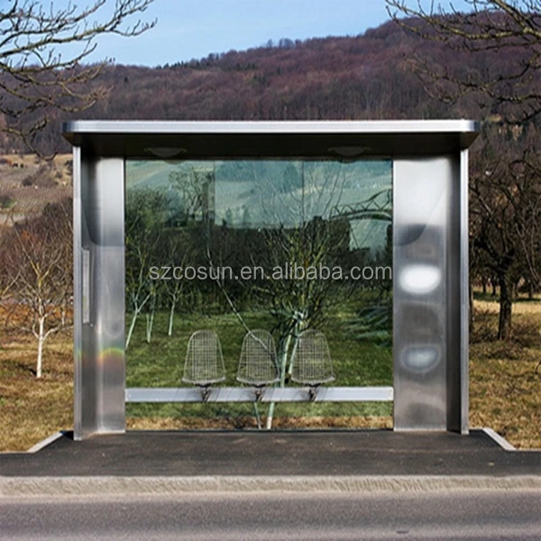 customize outdoor furniture standing bus stop shelter design