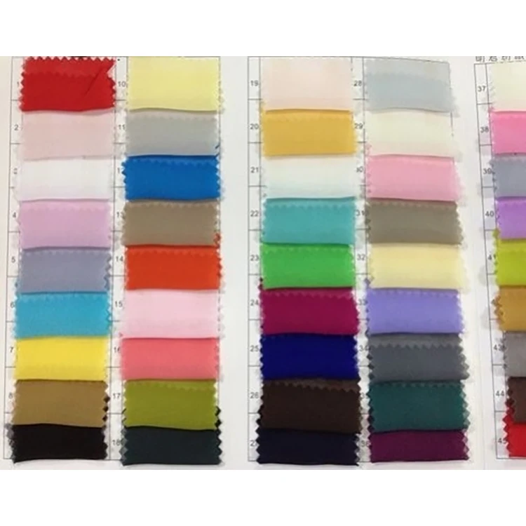 В наличии однотонная тканая шифоновая ткань с принтом поли 100D 58 дюймов