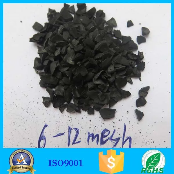 
6*12 mesh coconut shell based granular activated carbon for gold recovery 