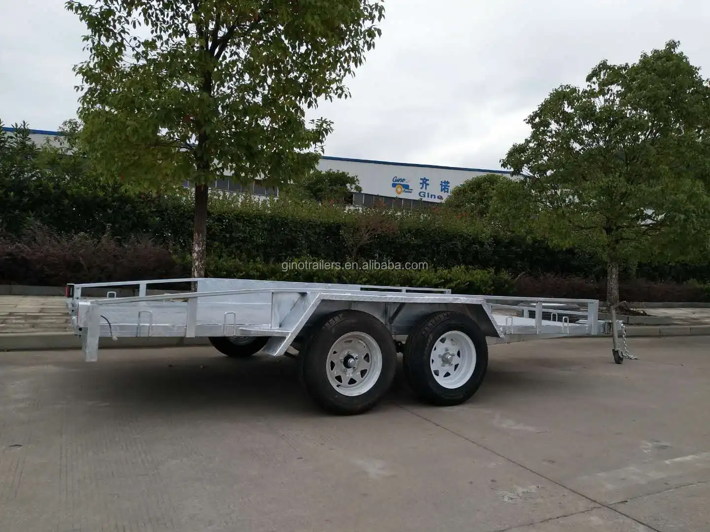 heavy duty aluminium car trailer with various size