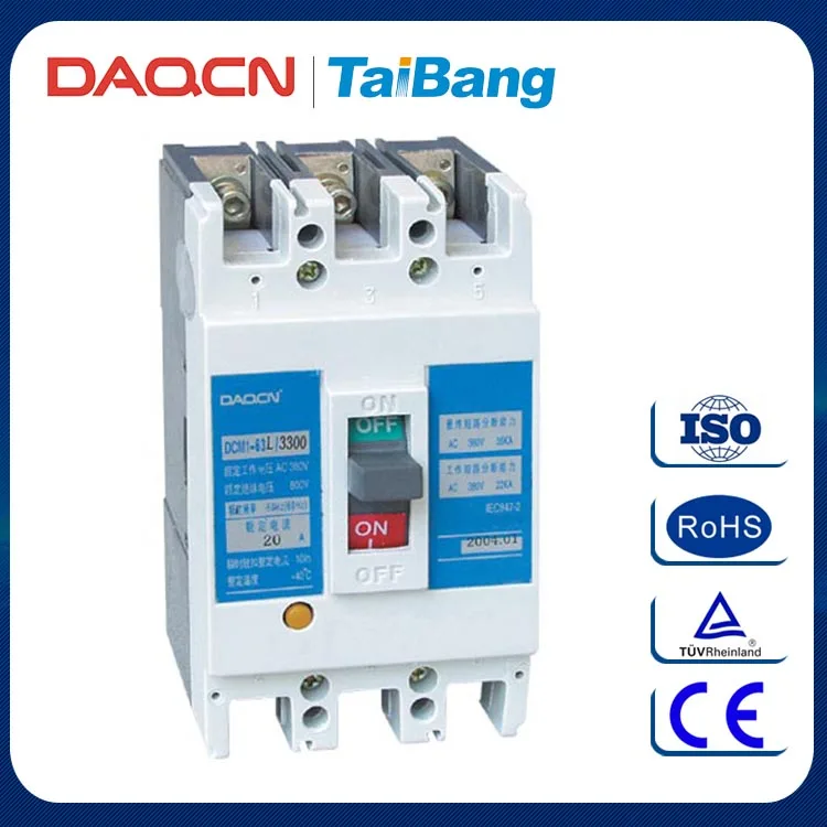 DAQCN 2016 Новая Модель Ge 400A выключатель в Литом Корпусе (MCCB)