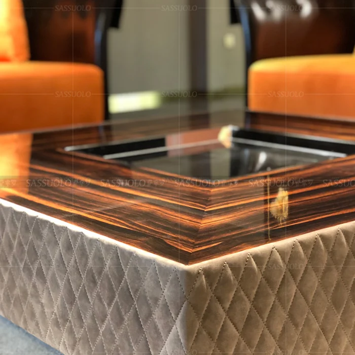 
Sassuolo postmodern unique design diamond diagonal 1.3 m tea table 