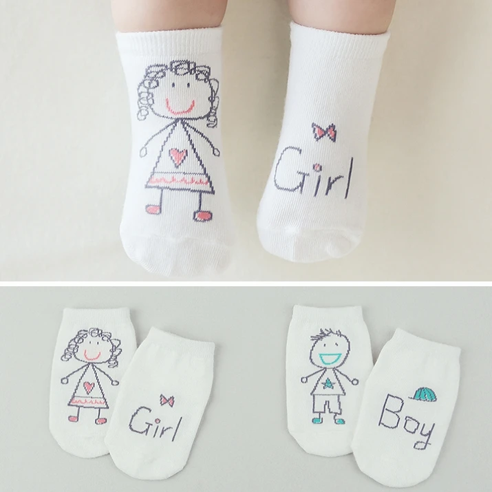 Cheap and good quality custom cotton boy girl socks white baby children socks