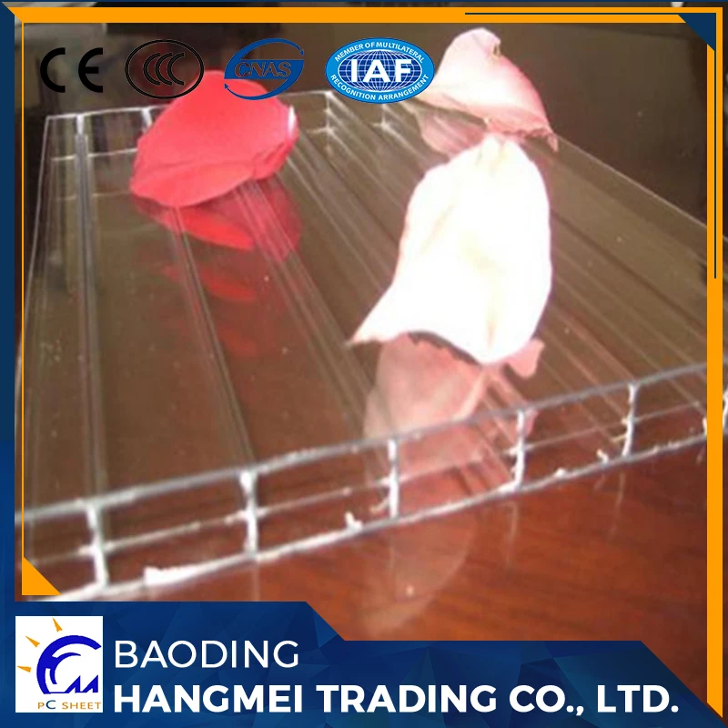 Mytext 100% девственных сырья 1 дюймов пластиковые тройной стеной поликарбонатный лист