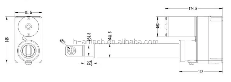 superjack QARL 12v 24v 36v electric linear actuator solar tracker  satellite antenna dish