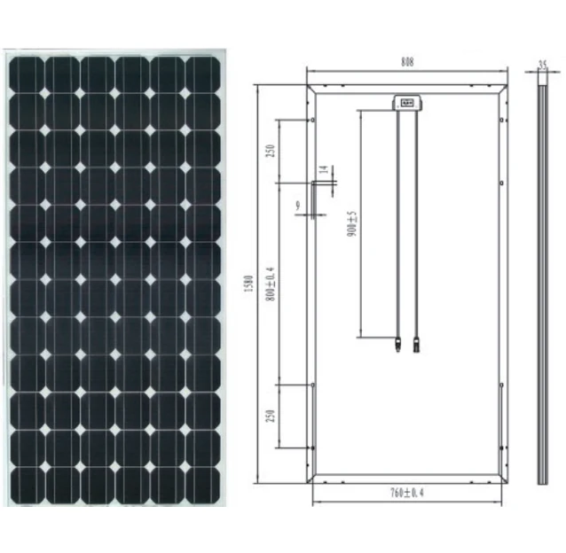 
18v 100w monocrystal small solar panel for lighting 