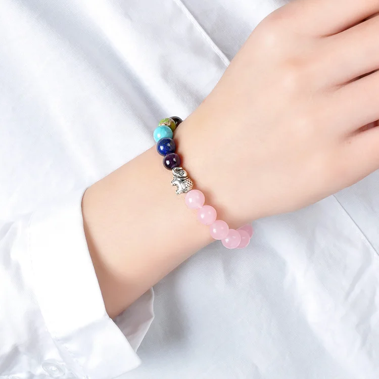 F114   2019 new women fashion quartz beads bracelet girls