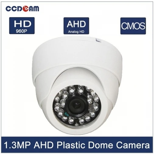 Горячий продукт 1.0 мегапиксельная AHD купольная камера пластиковые 20 м ИК расстояние AHD купольная камера