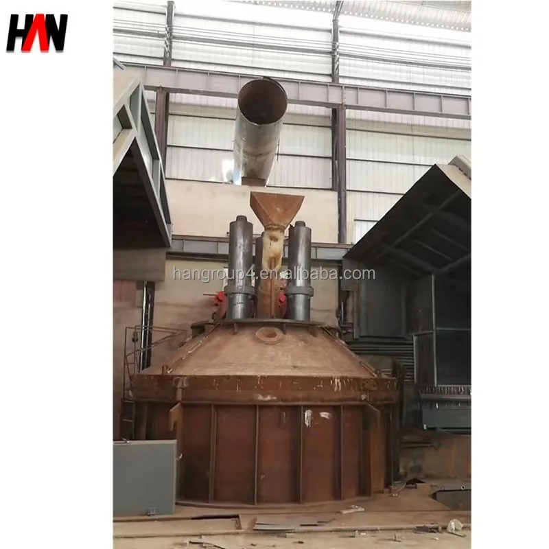Small DC Electric arc furnace (EAF) for cast-iron scrap