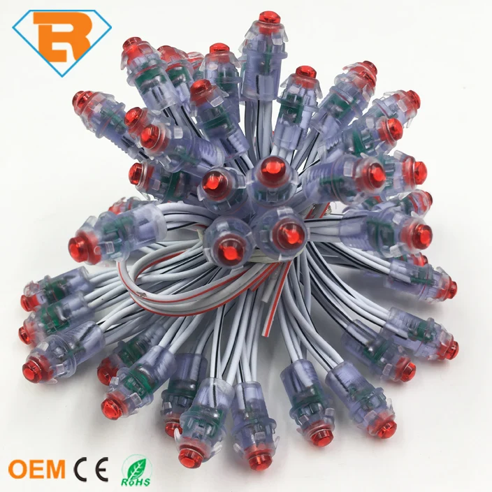 9mm 12V 5V Waterproof LED Outdoor Advertising Pixel DOT Light for Billboard