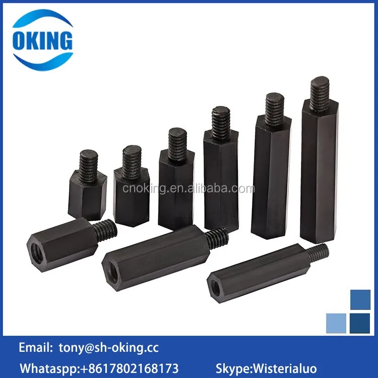 Plastic nylon pcb standoff with hex