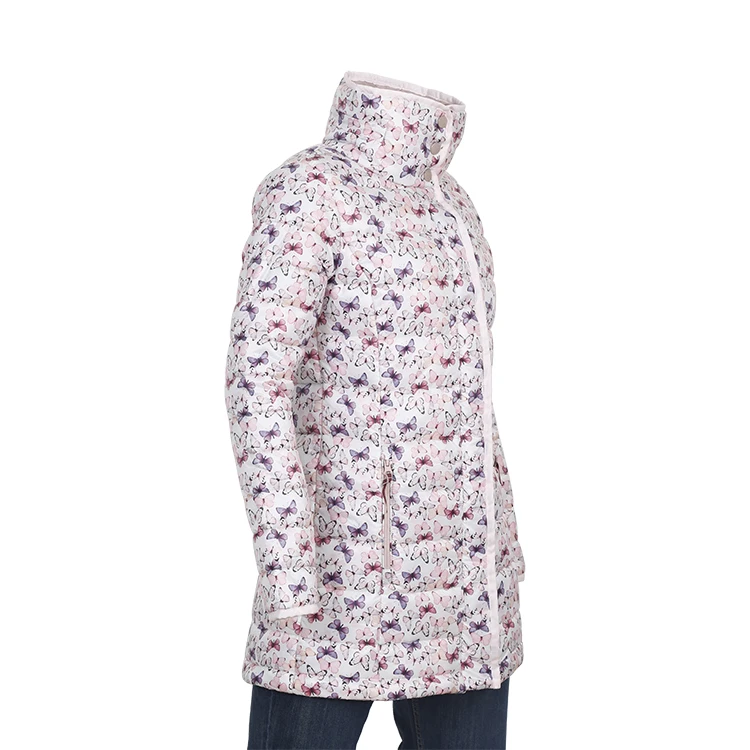 Fashion ice blue winter wear warm coats jacket