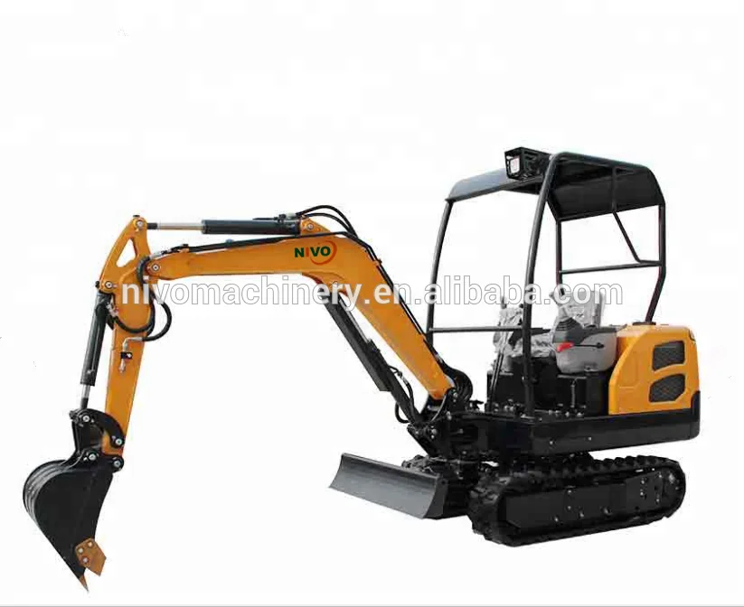 nivo 2ton mini excavator with 18kw engine power, 1.8 ton mini digger machine or narrow bucket, breaker...accessories or parts