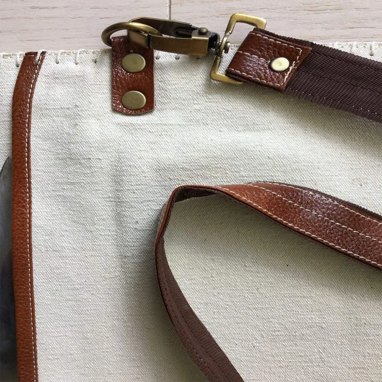 Roll Up Foldable Handmade Leather Chef Knife Bag