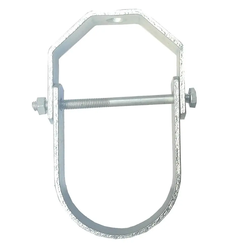 Galvanized steel clevis pipe clamp