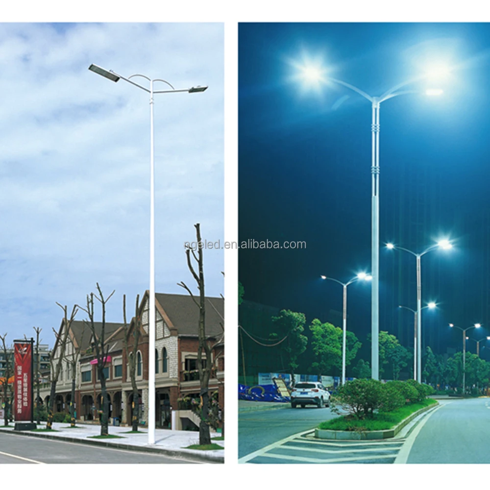 Aluminum Garden Street Light Pole Design OEM ODM Specifications Steel Solar Street Light with Pole