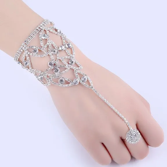 Indian finger ring chain  bracelet wholesale finger bracelet