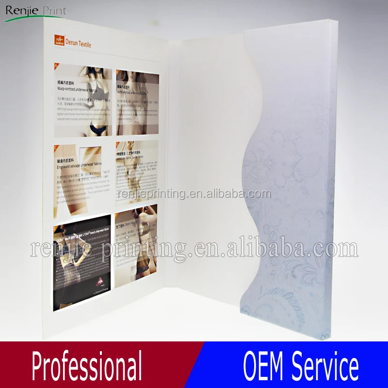 
High End Art Paper A3 A4 A5 Presentation Folders For Promotion 