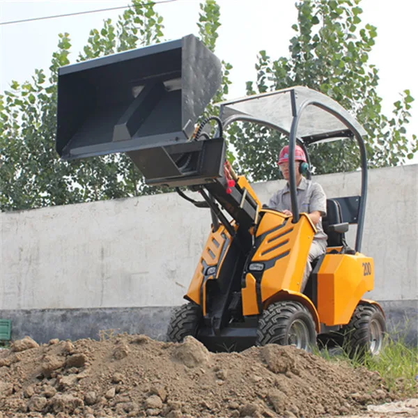 HYSOON hy200 mini garden tractor loader with grapple