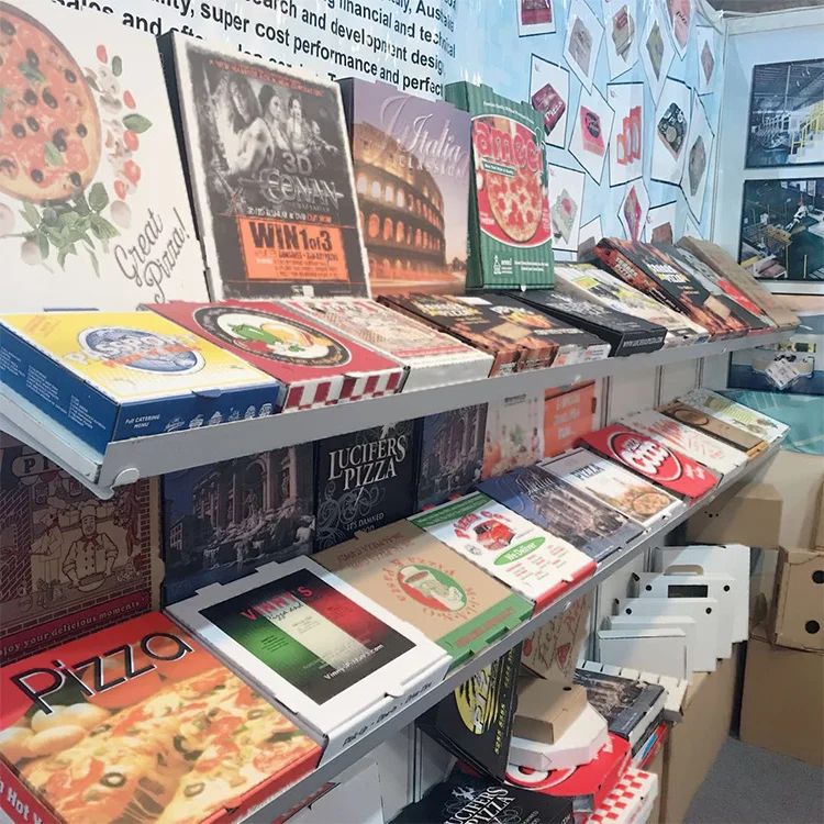 Big Factory Customized Corrugated Pizza Box with logo printing 16 inches for wholesale