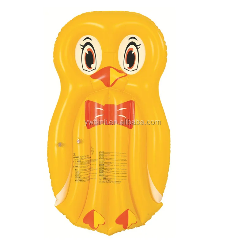 penguin shape inflatable Pool Rafts  with logo water lounge EN71 & CE