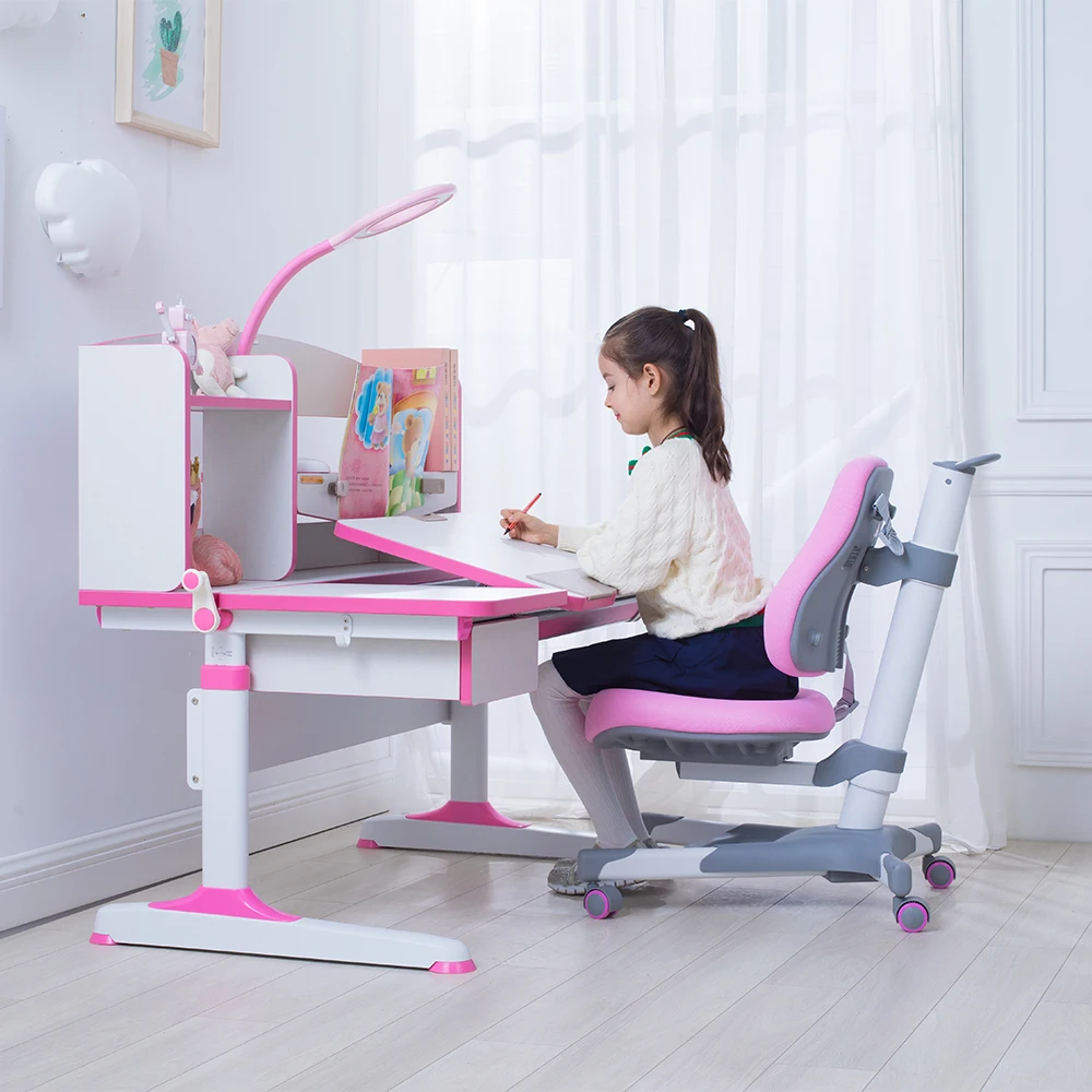 
The New Wooden Study Desk Kids Children Study Desk Chair 