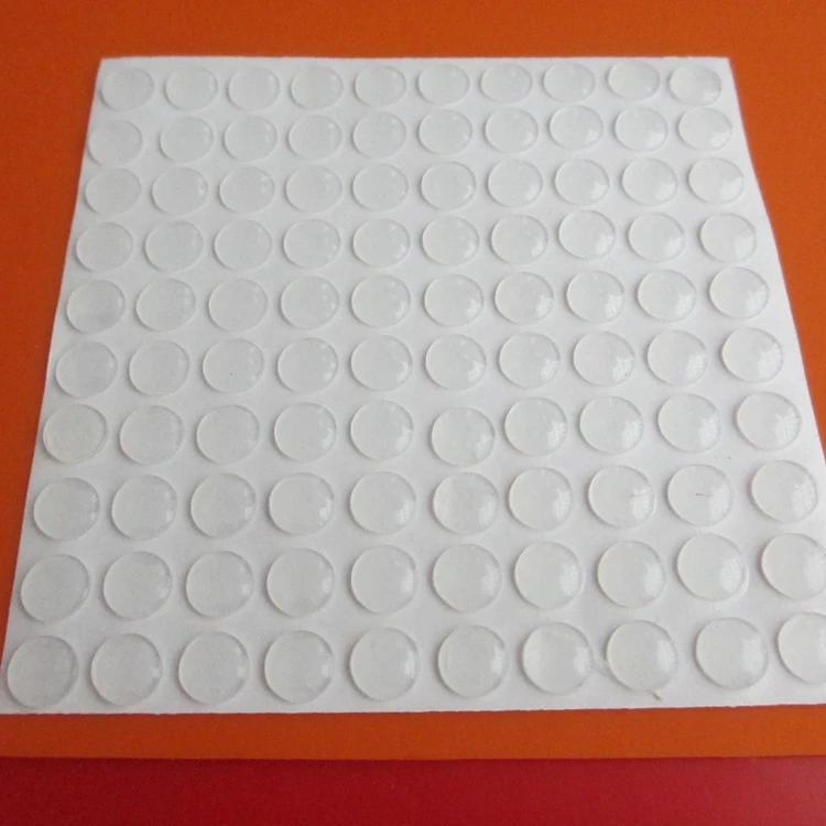 Cylindrical Adhesive Rubber Bumper Feet, Round Silicone Bumper Dot, Protective Anti Slip Feet