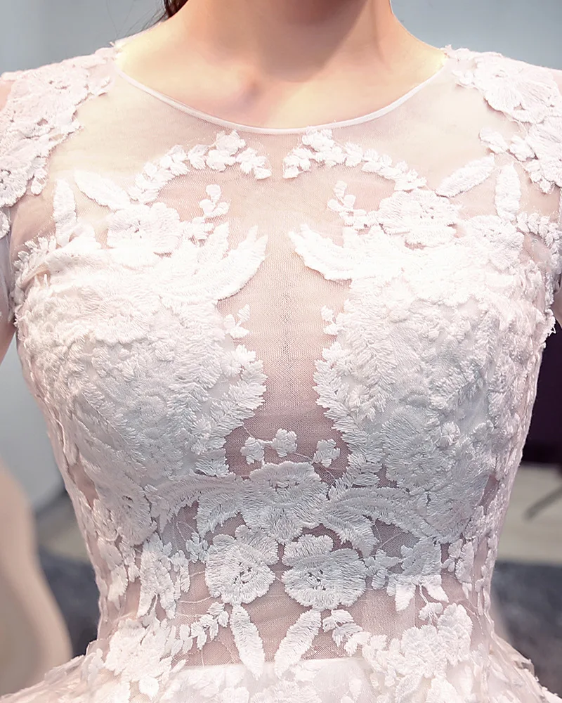 Новый дизайн, роскошное свадебное платье, свадебные платья с длинным хвостом для невесты