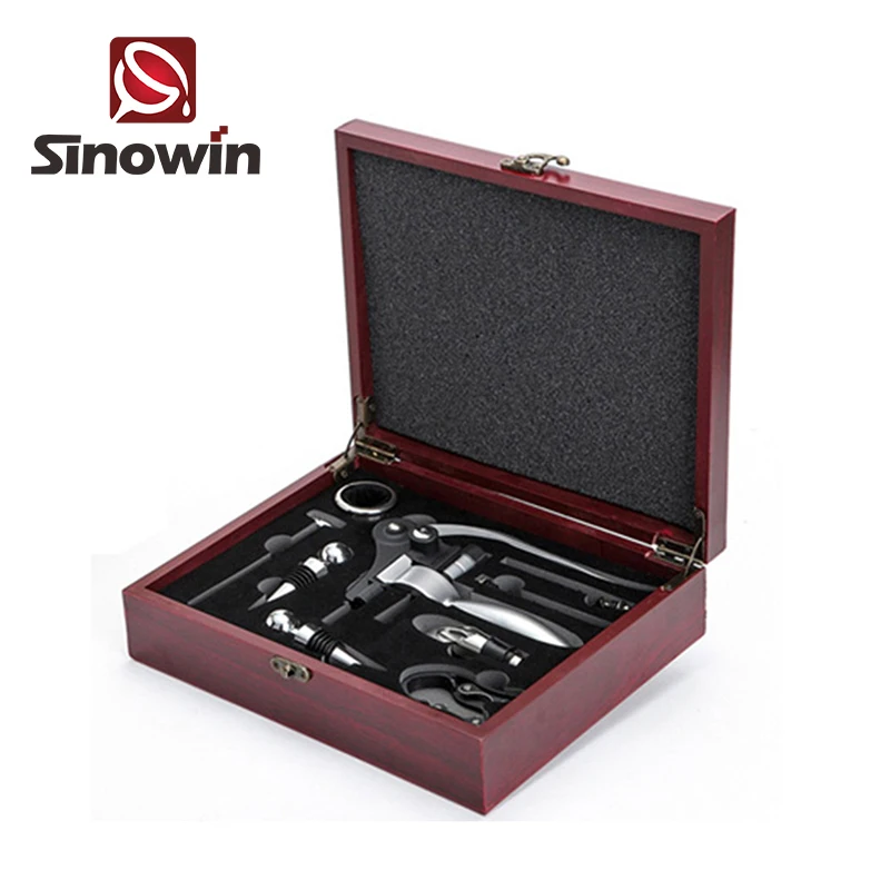 Good Quality Promotional Wooden Box Rabbit Wine Bottle Opener Gift Set