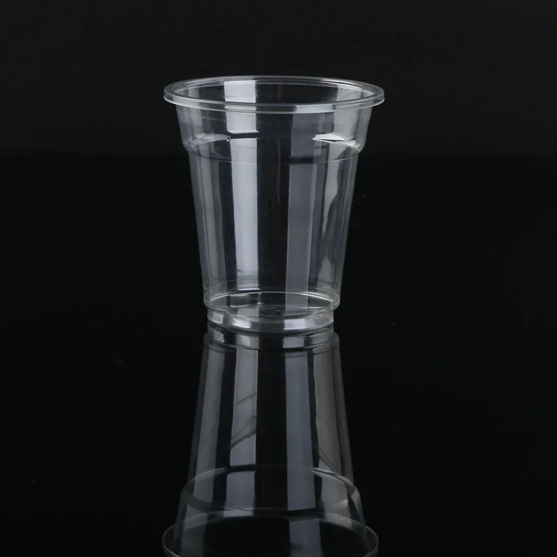 ZFCUP 8oz. Sealable Disposable Crystal Clear Plastic Ice Cream Cup For Beverage Custom Printing Logo