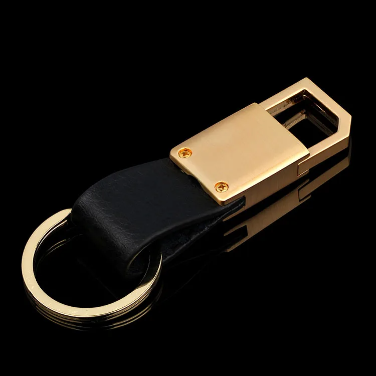 Модный двухсторонний умный металлический автомобильный брелок с подарочной коробкой
