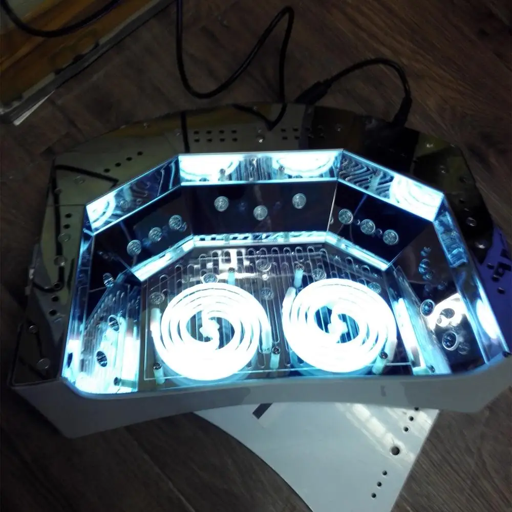 2018 High Power 66W CCFL LED UV Nail Lamp Curing 2 Hands LED UV Nail Gel Nail Dryer With Fan Lamp For Manicure