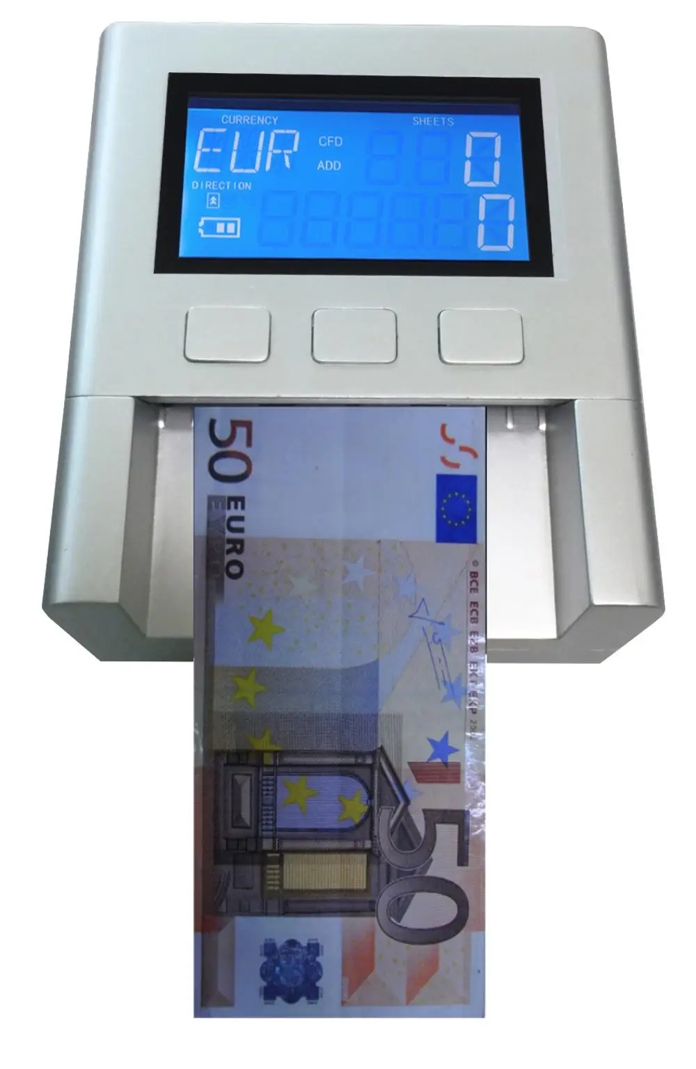 EC500 ECB TEST Automatic Money Detector/ Currency Detector with High Quality Cash detector