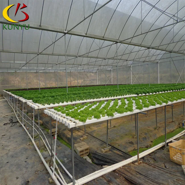Hot sale open lid pvc channel hydroponic nft growing systems for vegetable