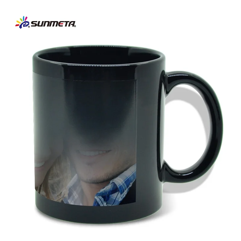 
Factory 11oz temperature full color change drinking cup hot water color change ceramic mug for sublimation 