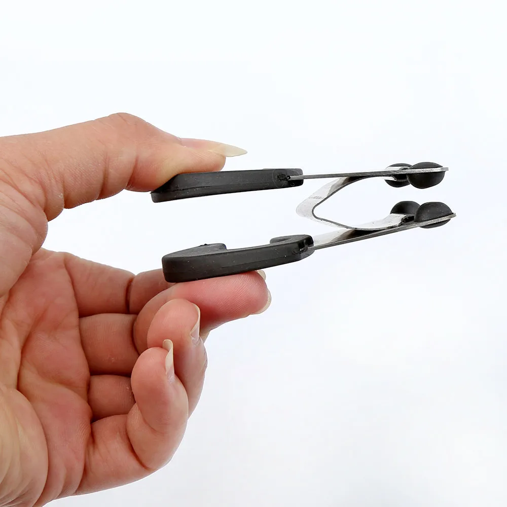 Pot Spoon Holder Flex Pot Clips Spoon Rest TPR and Stainless Steel Anti-Scald Grip