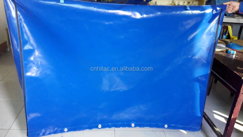 Durable Water Resistant PVC Cage Trailer Cover Tarpaulin
