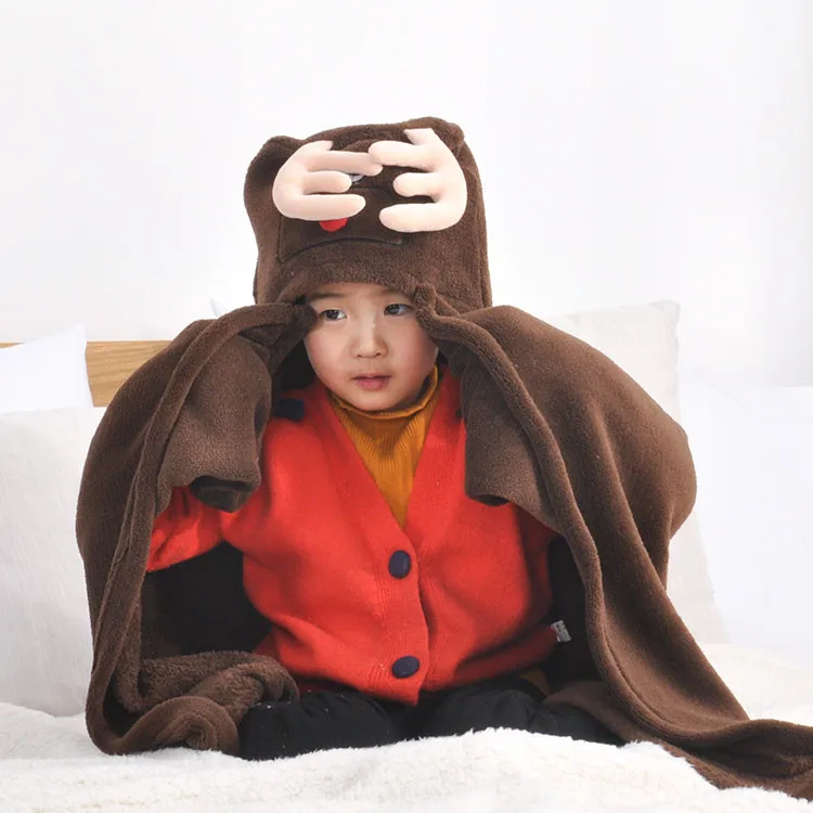 
Super Soft Wrap Swaddle Baby Blanket, Children Nap Hooded Blanket 