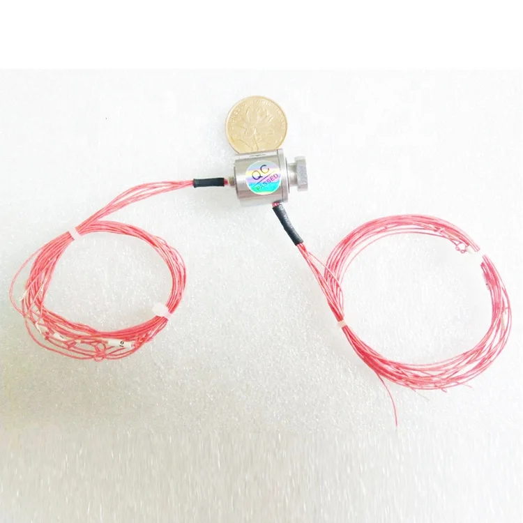  34 мм отверстие 6 провод сочетают в себе токосъёмное кольцо Однофазный ac мотор скольжения полюсных колес электрического соединителя роторного соединения