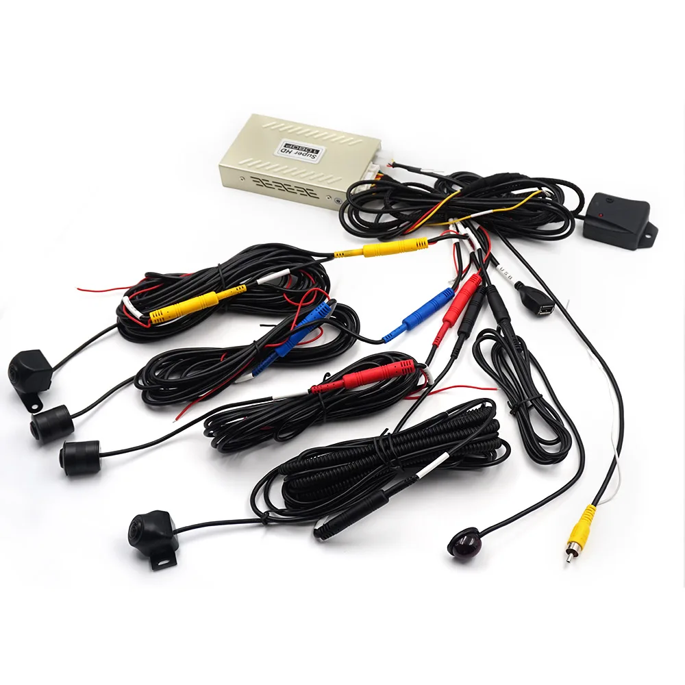 Real HD 2D 1080P 360 degree Vehicle Surveillance bird view System