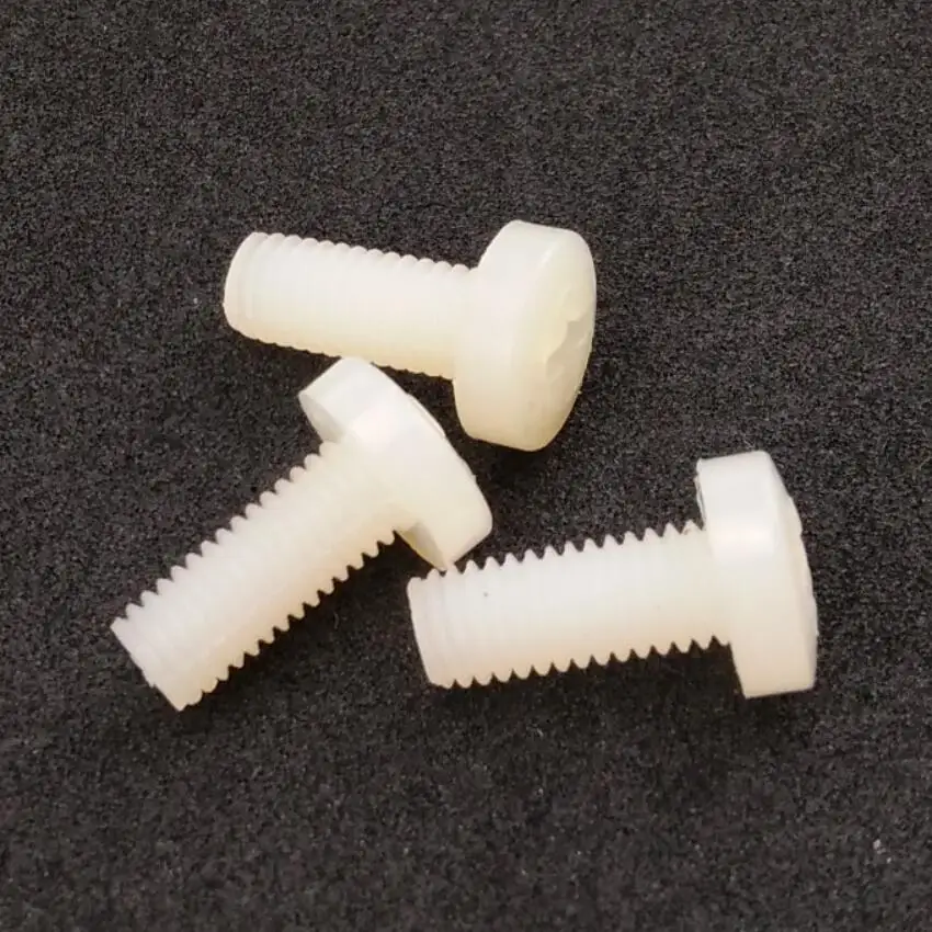 Pan Head Plastic Nylon Screws Cross Recess PA 66 Machine Fastener