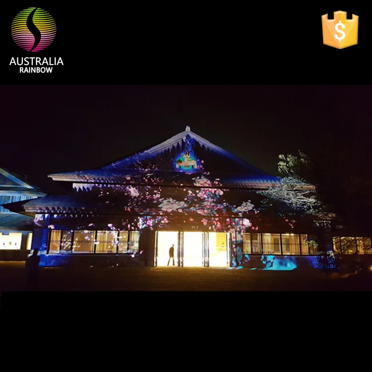 China Style 3D Digital Fountain Water Screen For Projector