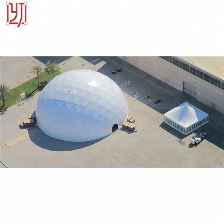 Yijin ветронепроницаемая белый геодезический купол палатки