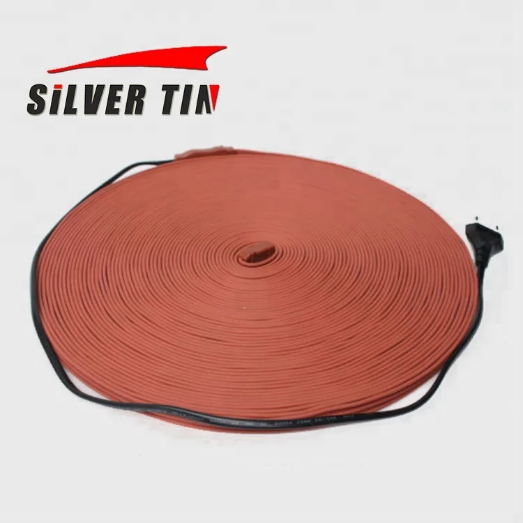 25*1000mm,100W 220V, Silicone Heater Strip Pipe Tube Heating Belt/Cable
