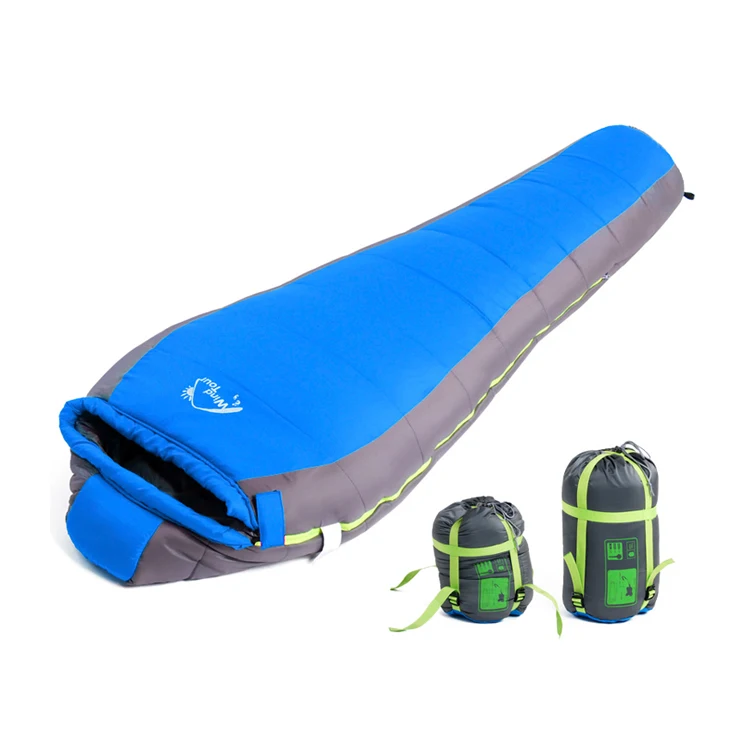 
Wholesale Travel Hiking Walking Waterproof Mummy Cotton Sleeping Bag With Lazy Bag 