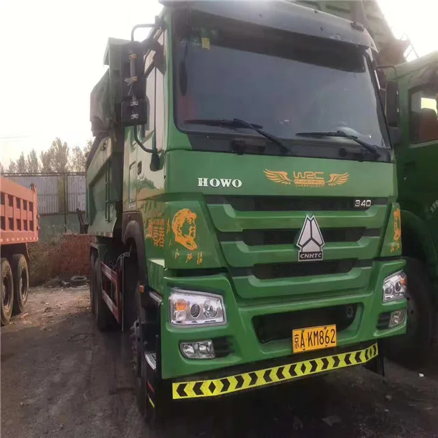 
Used sinotruck 95 percent new 340hp 375HP howo dump truck with diesel engine 10 wheels tippper truck 